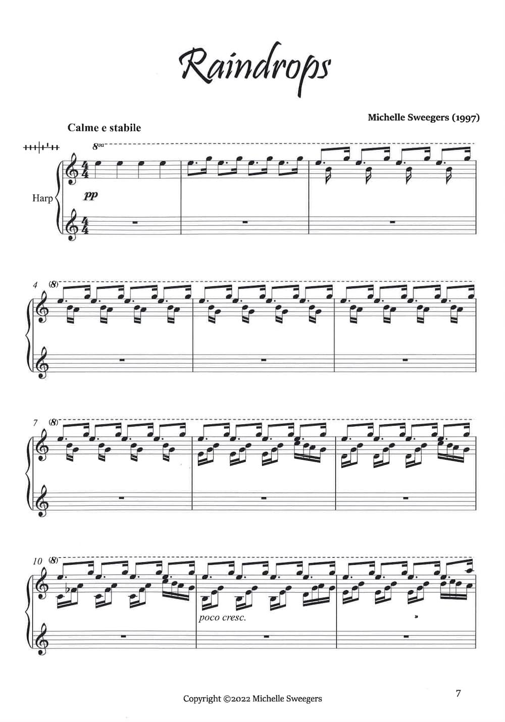 SWEEGERS Michelle : Raindrops