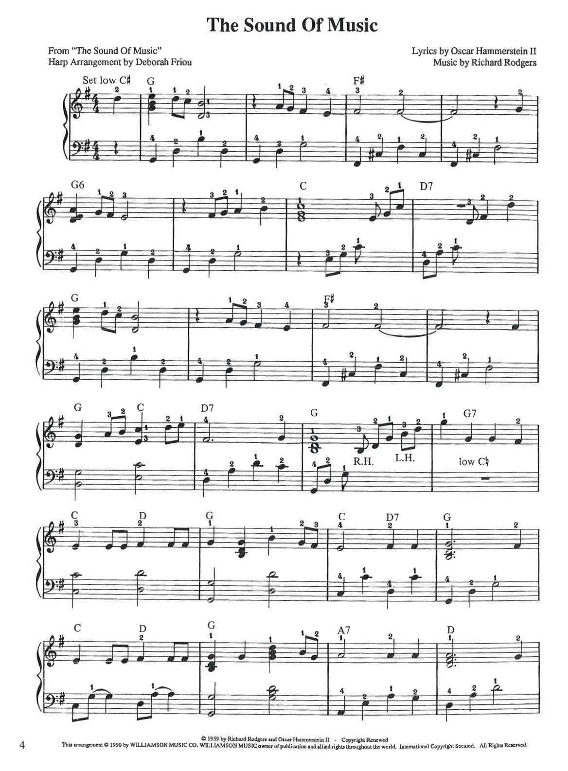 FRIOU Deborah : Rogers & Hammerstein for the Harp - HL00660230