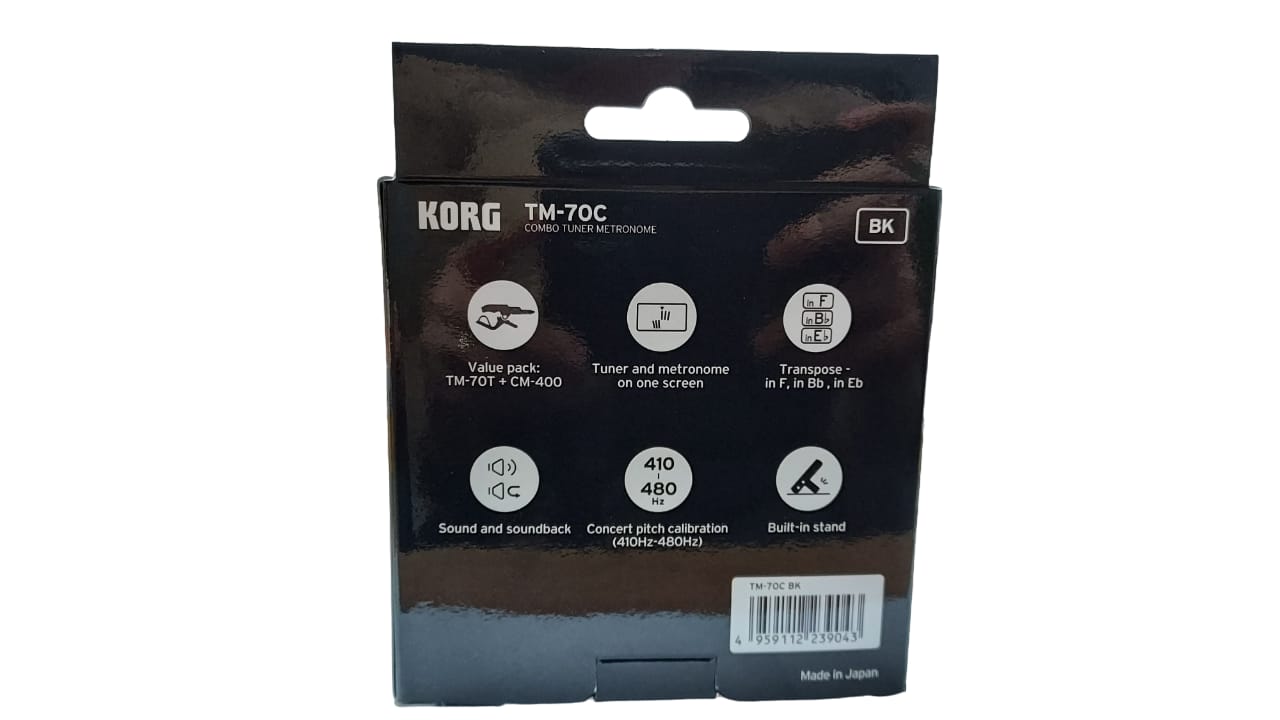 Accordeur électronique (avec capteur) KORG TM-70C BK
