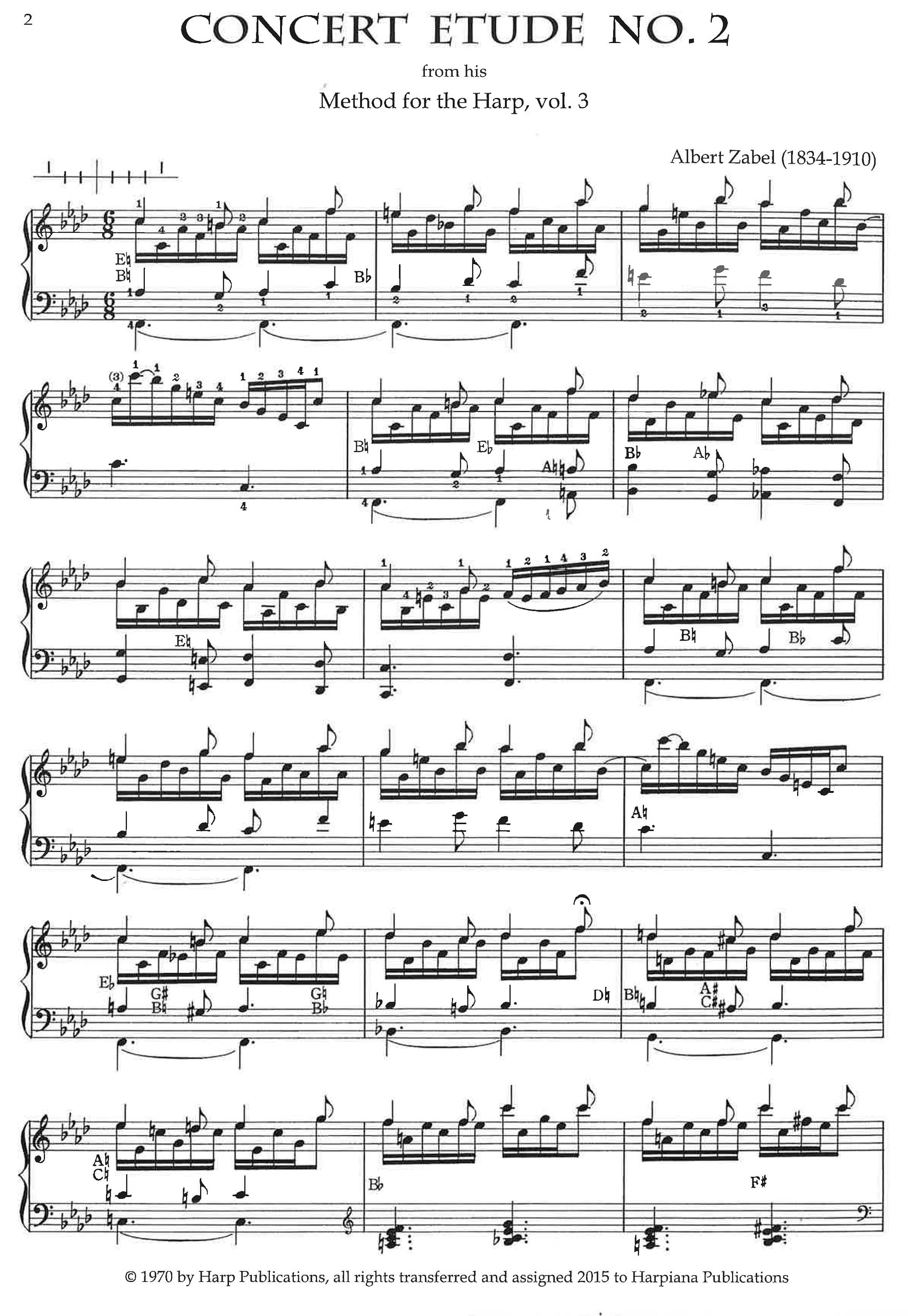 ZABEL Albert: Etude de concert Nr.2, op. 193 – Bild 2
