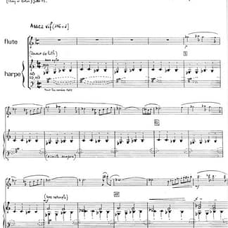 ANDRES Bernard : Narthex flute and harp