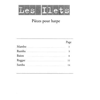 ANDRES Bernard : Les Ilets - 5 Pieces pour H/Percussions Ad Lib - Baïon, Mambo, Reggae, Samba, Rumba