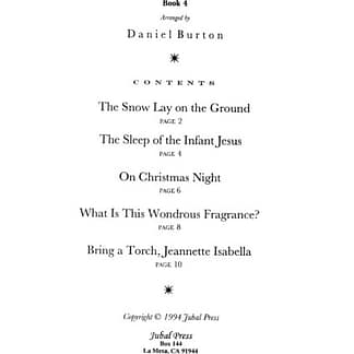 BURTON Daniel : Christmas Music for Harp 4