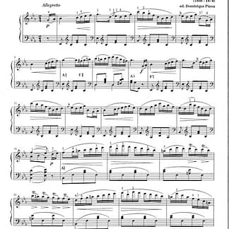 BURGMULLER Friedrich : Rondo Op. 1, für Harfe/Piano