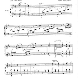 BAX Arnold : Valse, für Harfe solo