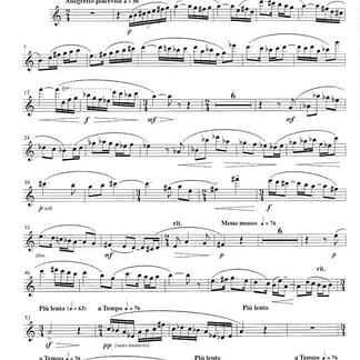 CASTEREDE Jacques : Sonatine de Mai for flute and harp
