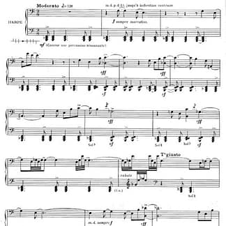 CASTEREDE Jacques : 3 Preludes pour Harpe