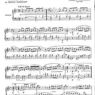 COUPERIN François : Le Moucheron transc. Grandjany Ref DF12104