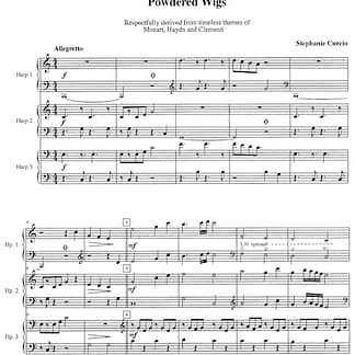 CURCIO Stephanie : Powdered Wigs (Harfen-Trio, HH/PH)
