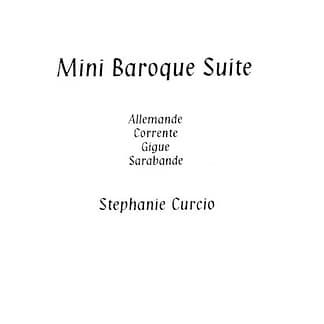CURCIO Stephanie : Mini Baroque Suite (Harfen-Trio, HH/PH)