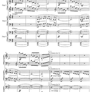CURCIO Stephanie : White Mountain Suite, Pedalharfen-Trio