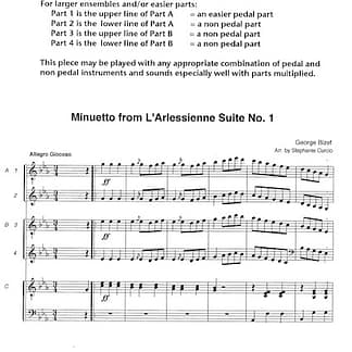 CURCIO Stephanie : Minuetto, für Harfen-Trio (HH/PH)