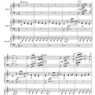 CURCIO Stephanie : Ashley's Serenade, für Harfen-Trio (HH/PH)