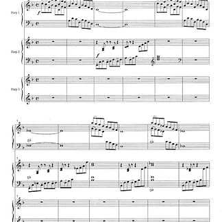 CURCIO Stephanie : Mischief, für Harfen-Trio (PH)