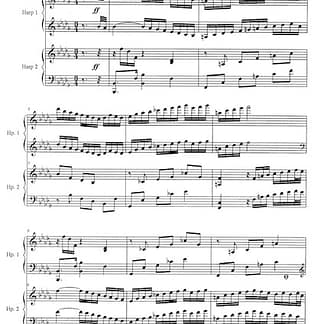 CURCIO Stephanie : Bachiana for Harps, Pedalharfen-Duett