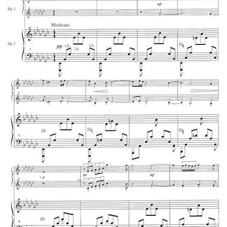RACHMANINOFF Sergeï : Elegie Op 3 n°1 - Arr. Curcio / Harfen-Duett