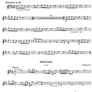 DIVERS AUT. : 5 Duos for (lever) harp and clarinet
