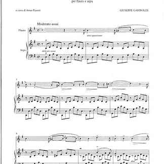 GARIBOLDI Guiseppe : "La Passione" Opus 8, für Flöte und Harfe