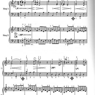 GLUCK Christoph : "Orfeo" N°35 Ballet (für 2 Harfen) arr. WITSENBURG