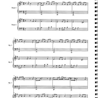 BUXTEHUDE D : Chaconne WV160 (Harfen-Duett) arr.GOURLAOUEN