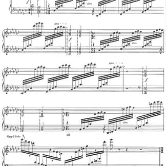 GLAZOUNOV Alexander : Prelude et Romance, für 3 Pedalharfen