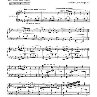 GRANDJANY Marcel : Pastorale LH DF14048