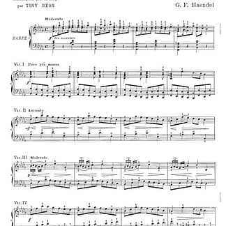 HAENDEL Georg Friedrich : Passacaille / Beon