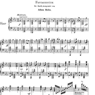 HAHN Adam : Schone Erinnerung - Fantasy for Harp