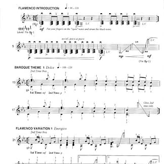 HENSON CONANT Deborah : Baroque Flamenco 3 Versions for Solo Harp
