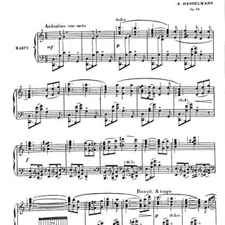 HASSELMANS Alphonse: Aubade for harp Op. 30 DF4581