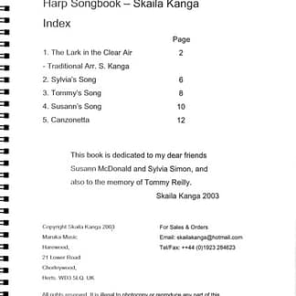 KANGA Skaila : Harp Songbook