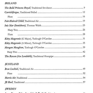 KOLLE Beth Sankey : The Nothern Folk Harp (25 arrangements)