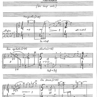 KASPAROV Youri : Postludio for solo harp