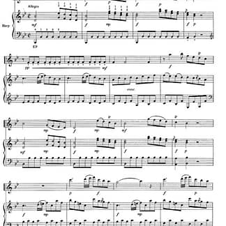 KRUMPHOLTZ Johann : Sonata I, für Flöte/Violine und Harfe