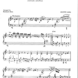 LARA Agustin : Granada arrangement Reinhardt Elster