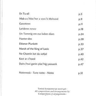 LE GOVIC Tristan : Dasson ur Galon LH Musique Bretagne & Irlande