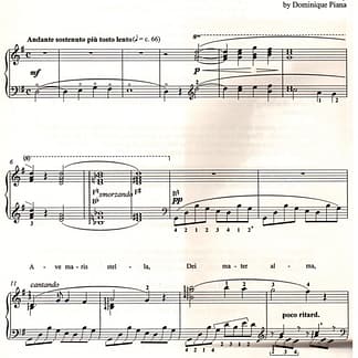 LISZT Franz : Ave maris stella - REF.CT110