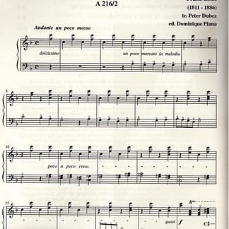 LISZT Franz : 2 Ave Maria - REF.CT114