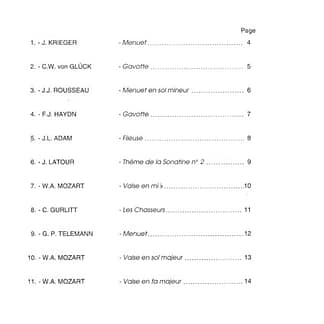 LE DENTU O: Pieces Classiques Vol 2 (Menuet and Gavotte) LH