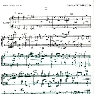 MILHAUD Darius : Sonata