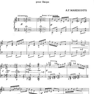 MARESCOTTI Andre François : Mouvement pour Harpe JJ09511