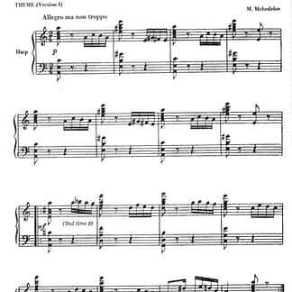 MCHEDELOV M. : Variations on a Theme of Paganini