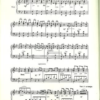 NADERMAN F.J. : Variations on "Derniere pensee de Weber"