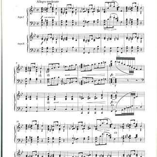 OBERTHUR Charles : Amadis Marche-Fantaisie Opus 297 per 2 arpe
