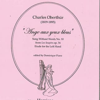 OBERTHÜR Charles : Ange aux yeux bleus (Song Without Words N°10), de Les Soupirs op. 34