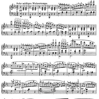 POSSE Wilhem : Valse in E Flat