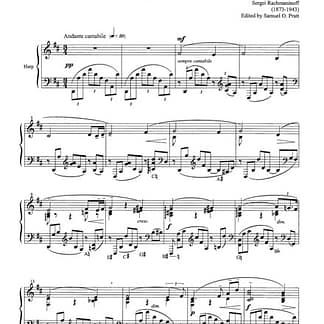 RACHMANINOV S. : Prelude in D Major arr.PRATT S. (PH)