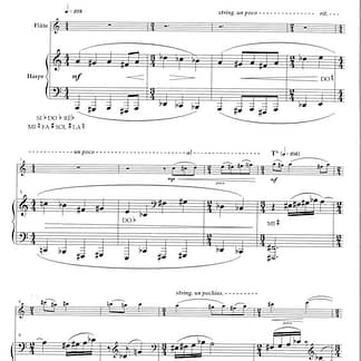 PAULET Vincent : Comme une Romance - 2e cycle, für Flöte und Harfe