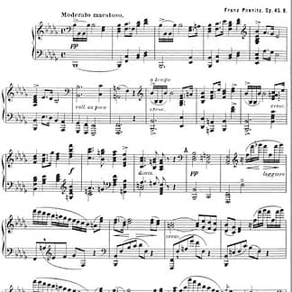 POENITZ Franz : Phantasie Op. 45B für Harfe solo