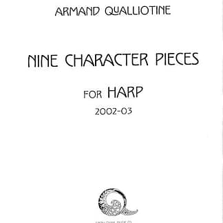 QUALLIOTINE Armand : 9 Character Pieces for Harp